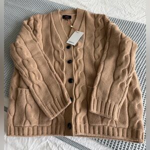 Quince - Luxe Baby Cashmere Cable Cardigan in Creamy Corrado